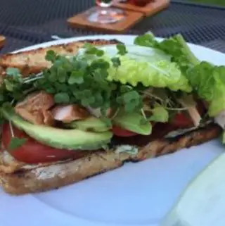 Hot Smoked Salmon Club Sandwich