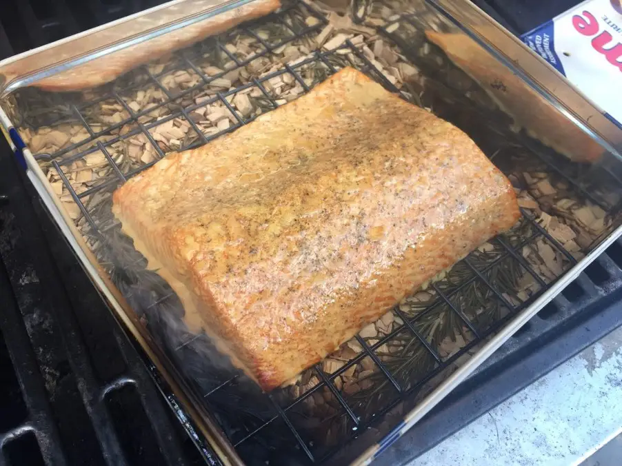 Hot Smoked Salmon Club Sandwich