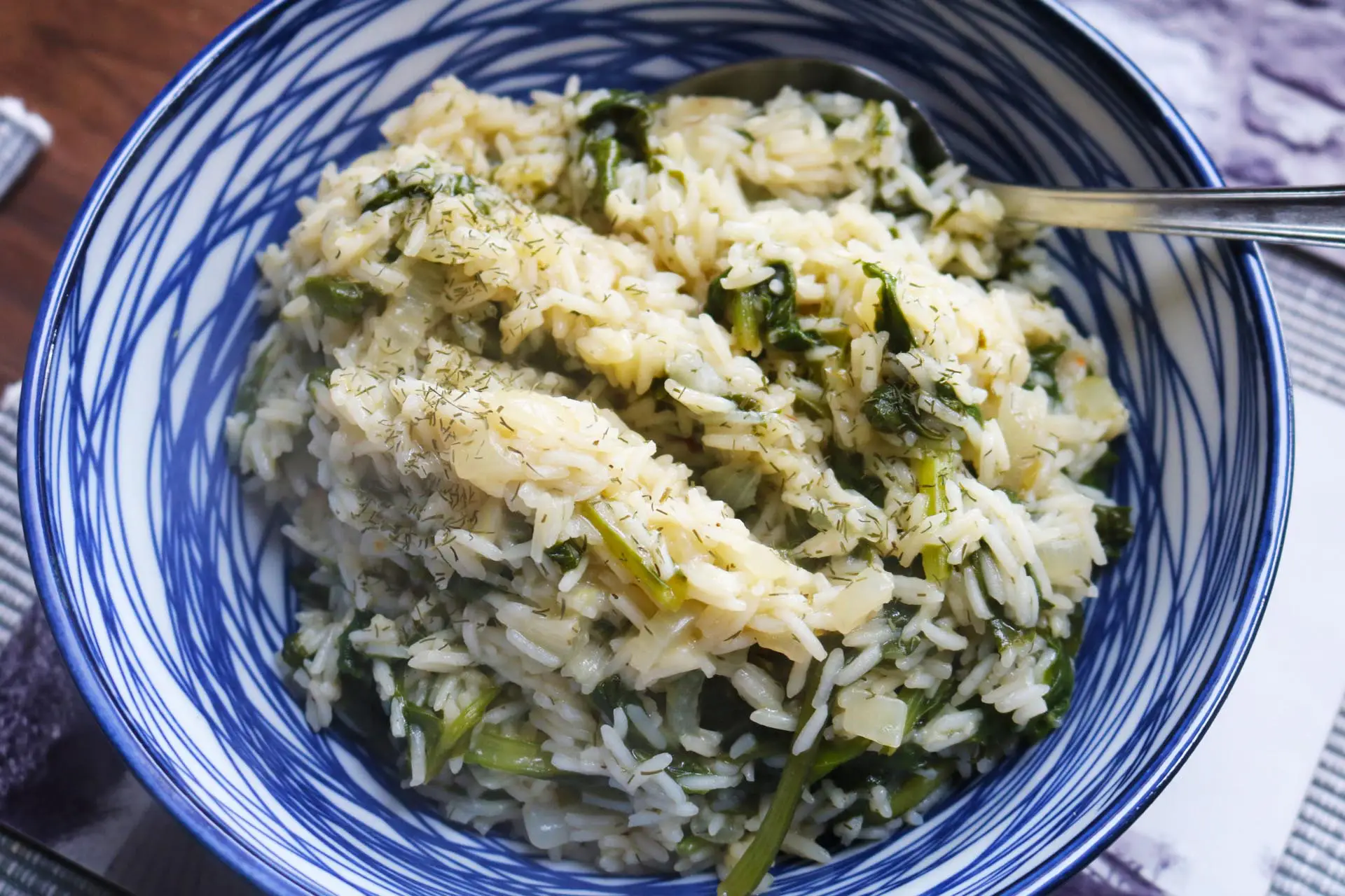 Greek Rice with Spinach, Greek Rice with Spinach