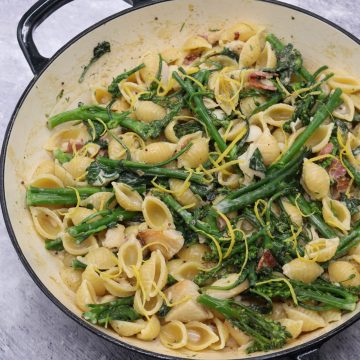 Smoked Haddock with Tenderstem Broccoli, Spinach and Conchiglie