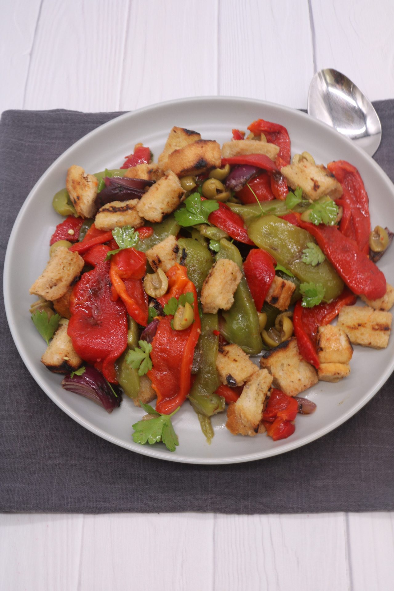 Barbecued Mixed Pepper Salad, Barbecued Mixed Pepper Salad