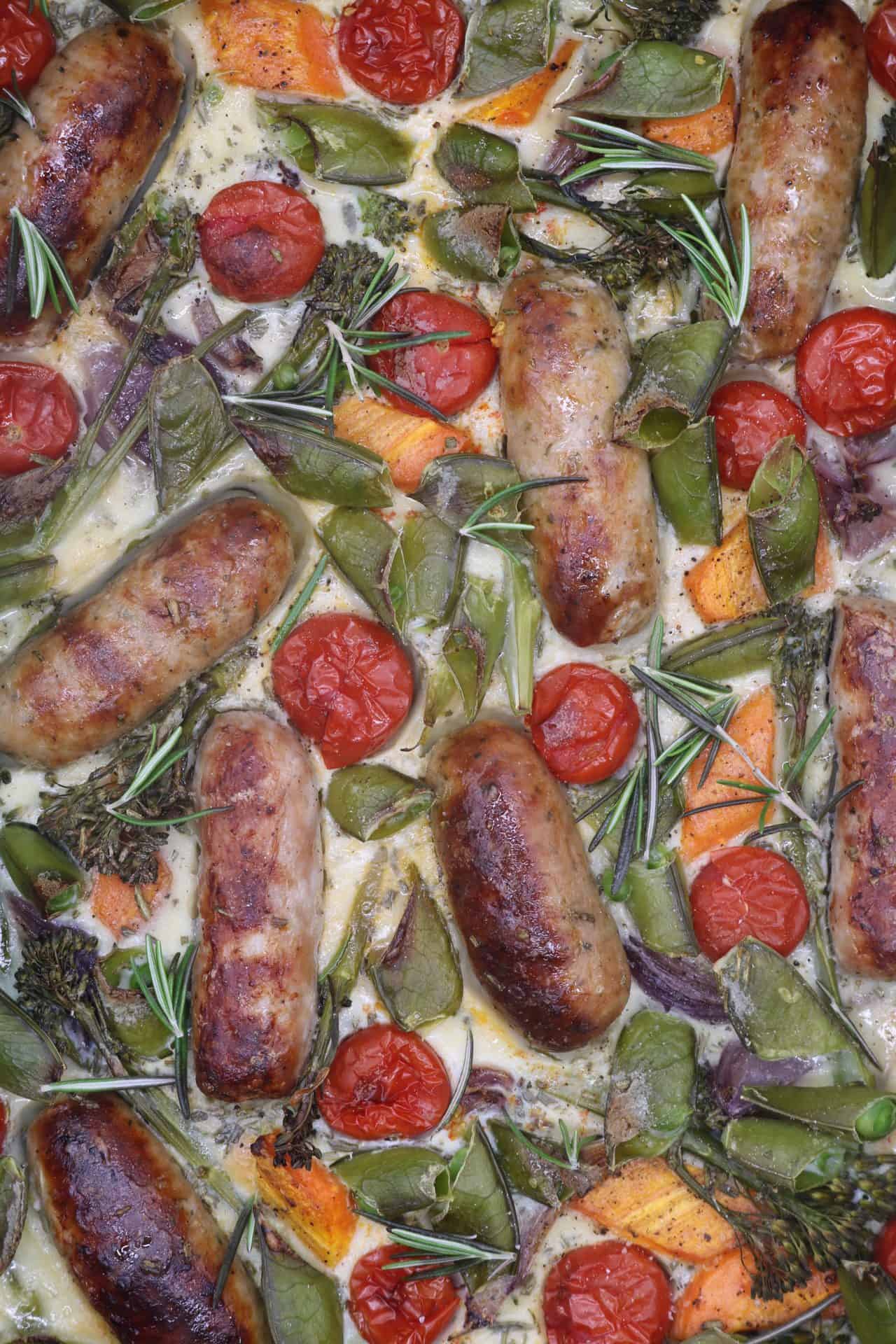 Close up of toad in the veg patch in large roasting tin