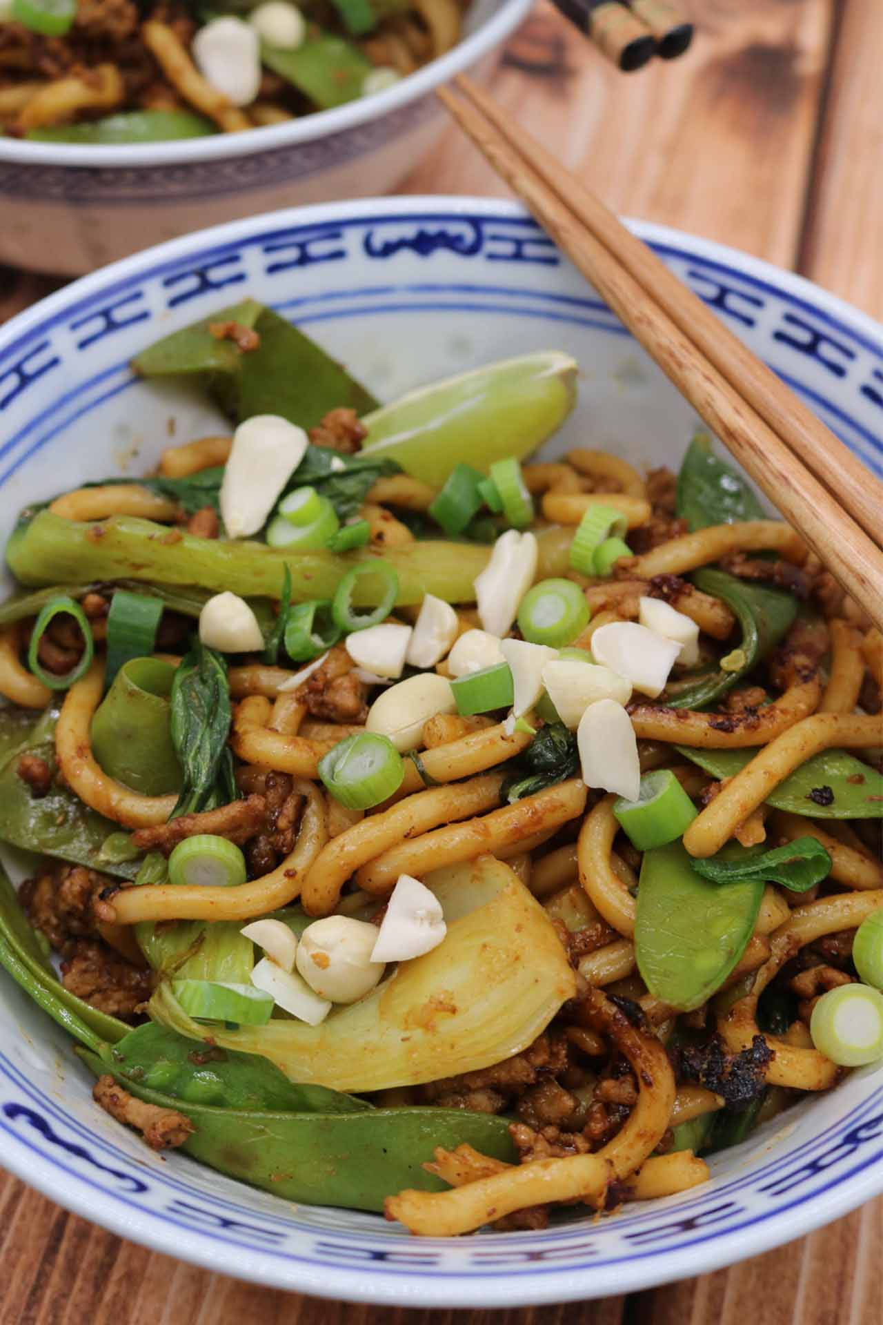 Spicy Pork and Peanut Noodles