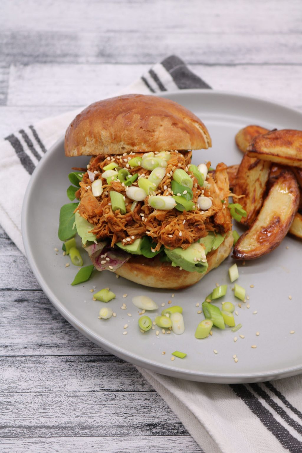 SlowCooker Korean Pulled Chicken Felly Bull