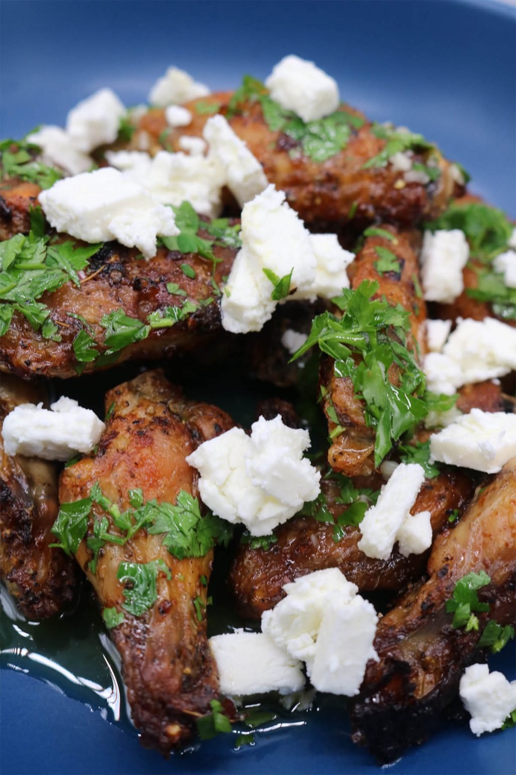 Greek Wings with Lemon and Feta Felly Bull