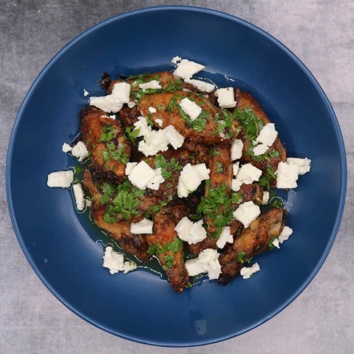 Greek Wings with Lemon and Feta Felly Bull