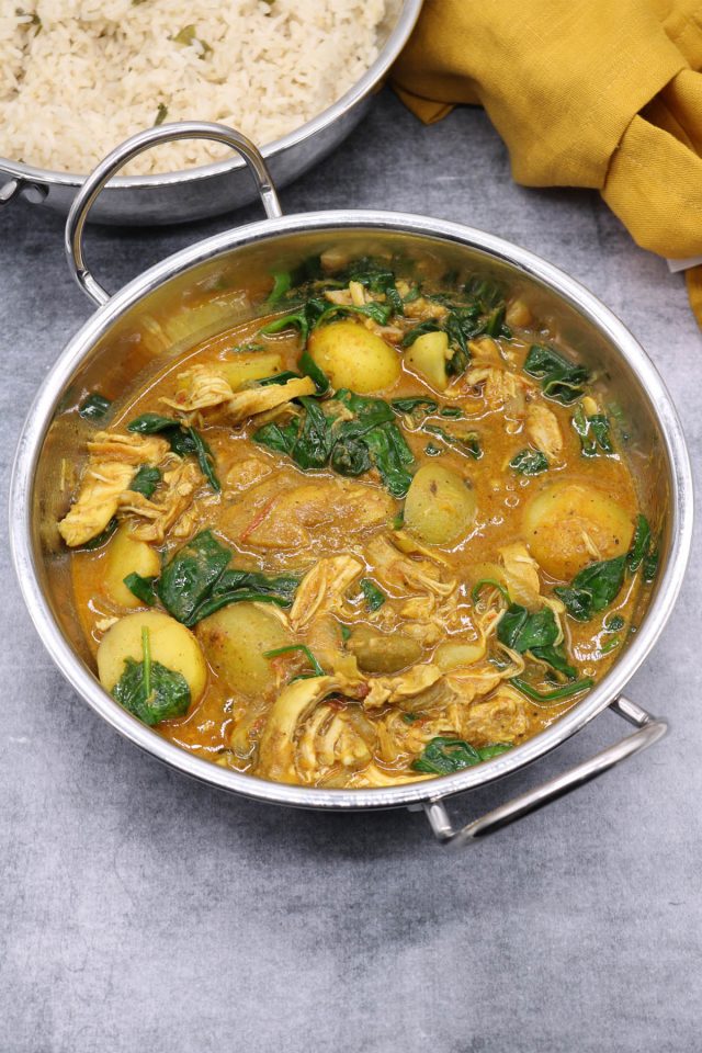 SlowCooker Chicken and Potato Curry Felly Bull