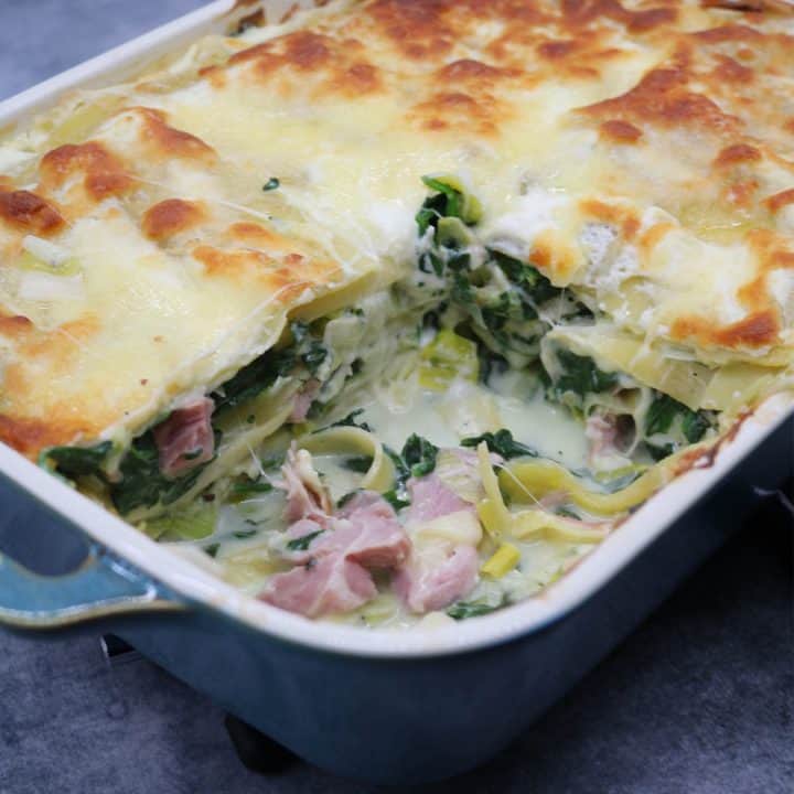 Ham, Spinach and Mozzarella Lasagne - Felly Bull