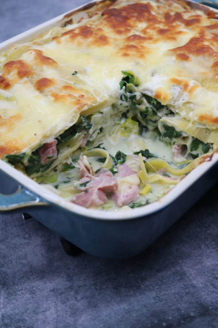 Ham, Spinach and Mozzarella Lasagne - Felly Bull