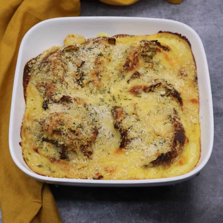 Savoy Cabbage Gratin with Herby Cheddar Crumbs Felly Bull