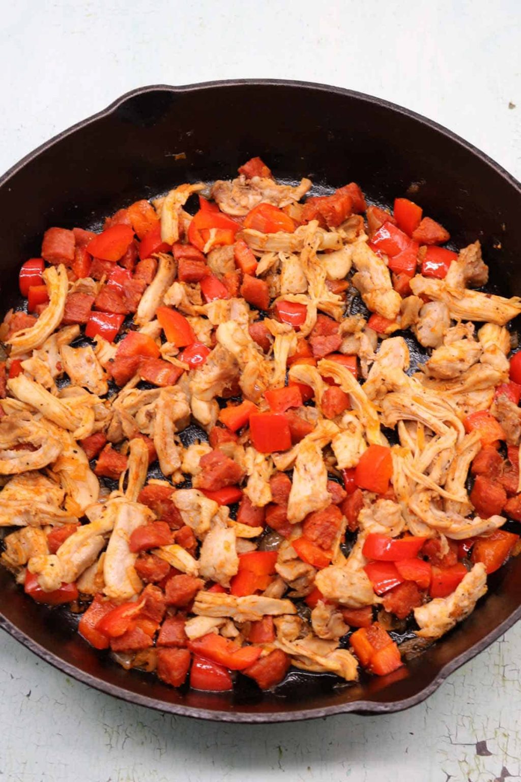 Chicken and Chorizo Quesadillas Felly Bull